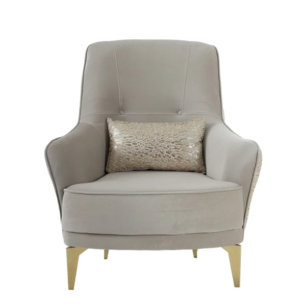 Dilara Upholstered Armchair, Cream