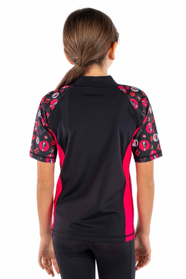 COEGA Disney Girls Youth Short Sleeve Rashguard - Pink Cruella - 10-14 Years - Image 2