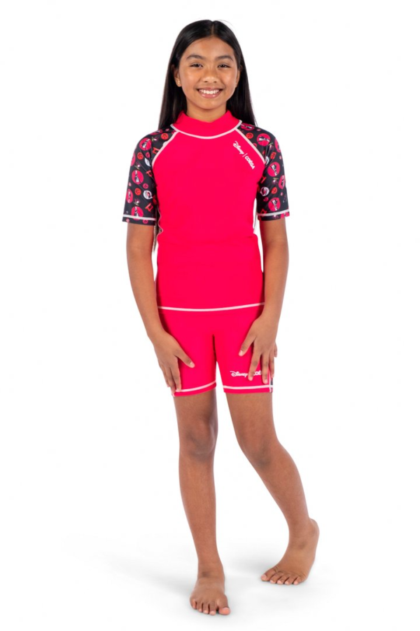 COEGA Disney Girls Youth Two Piece Swim Suit - Pink Cruella - 10-14 Years