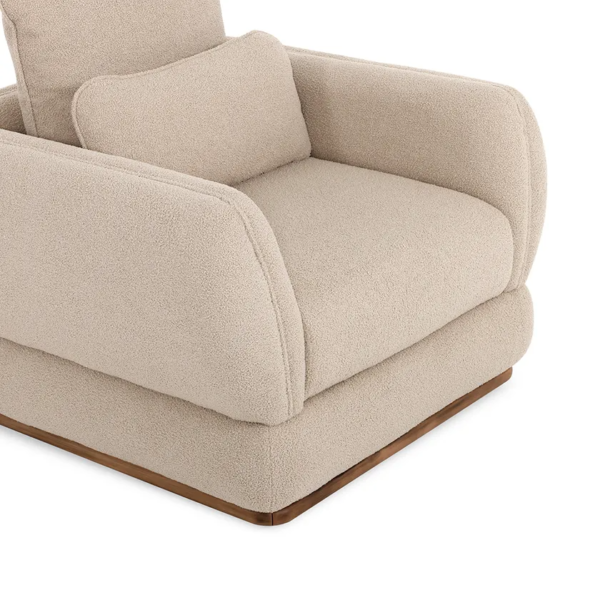 Cocco Armchair, Brown & Beige - Image 3