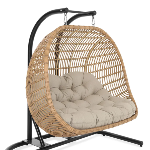 Waltz Swing Chair, Natural & Black - Image 3