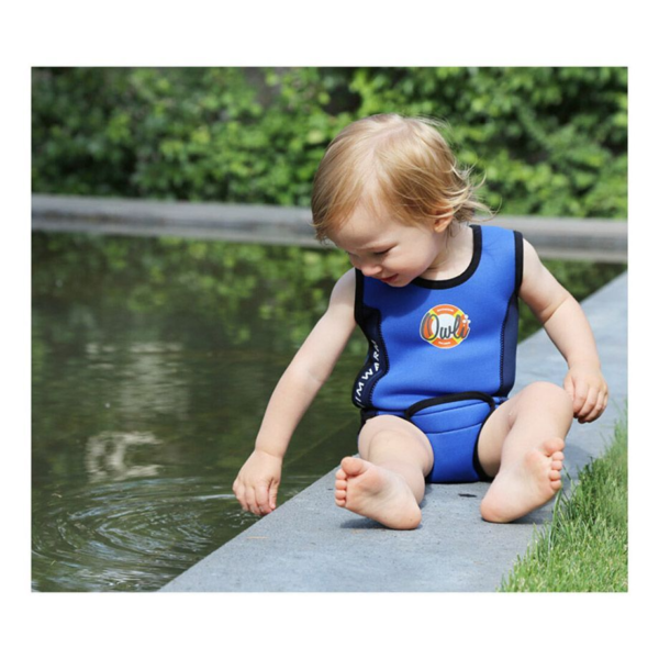 Owli - Swimwarm Baby Wetsuit 12-24 months - Blue - Image 5